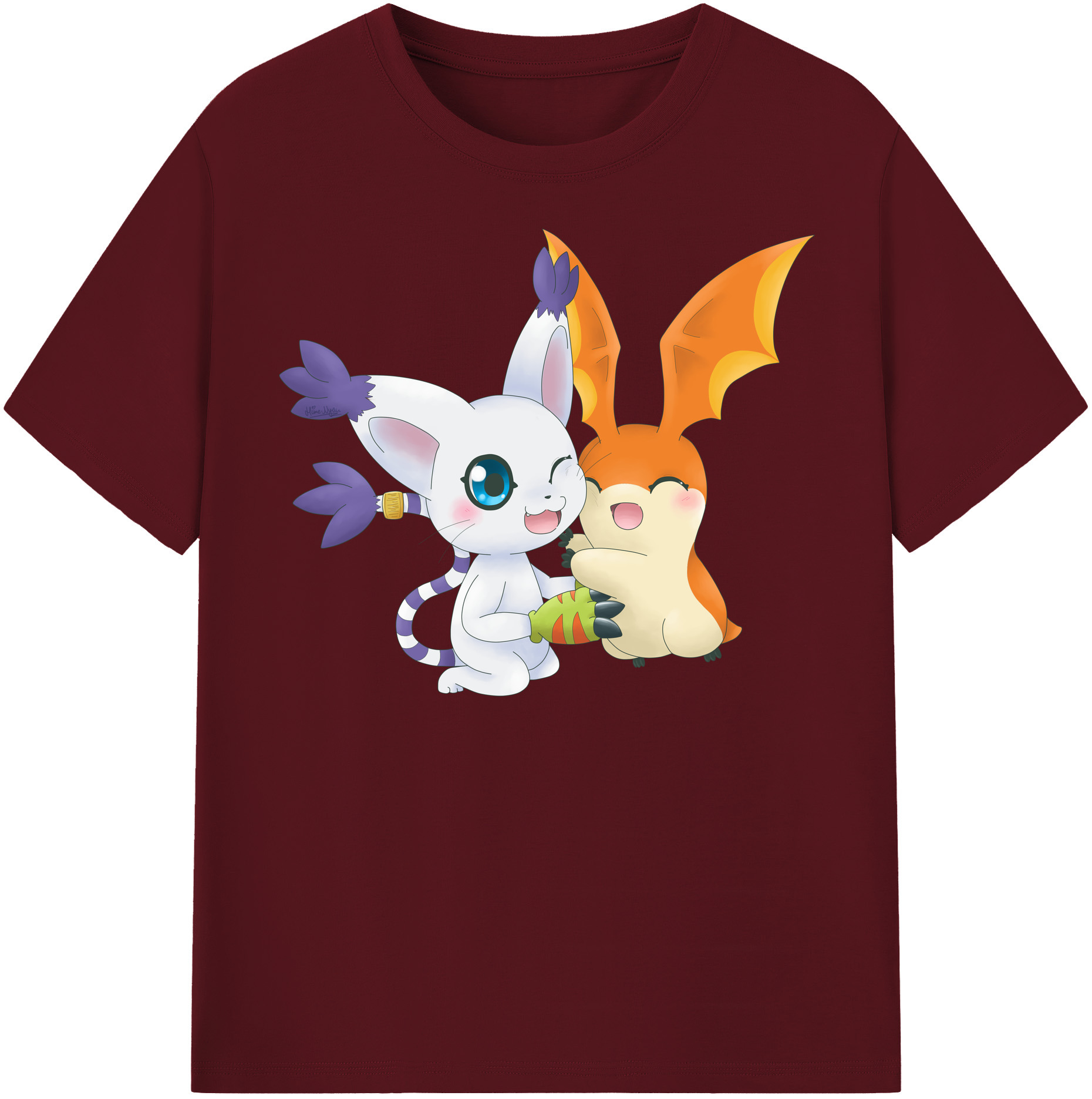 （画像用） Digimon デジタルモンスター/デジモン 綿100％半袖Tシャツ（フロントプリント）
